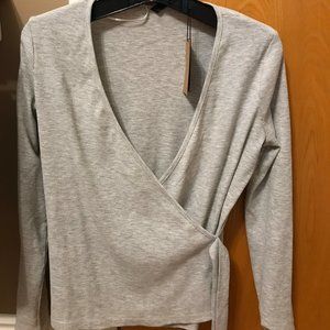 Tie front long sleeve